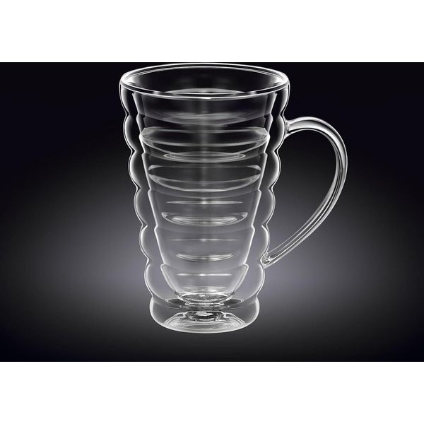 Tazza In Vetro Termico A Doppia Parete Wilmax, 250 Ml, Resistente Al Calore - WL-888423/A-image