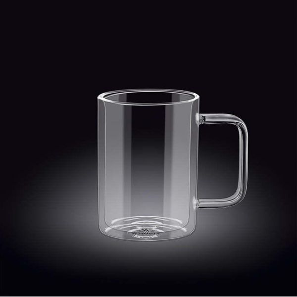 Bicchiere In Vetro Termico Wilmax, A Doppia Parete, 400 Ml, WL-888720/A-image