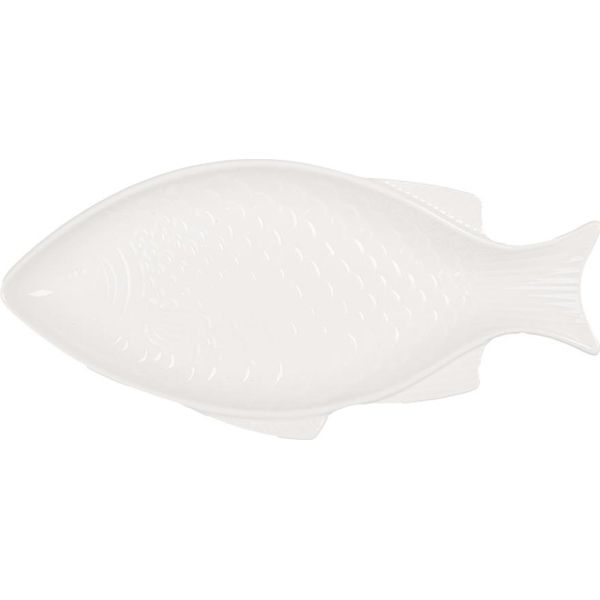 Ciotola Per Pesci Clayre & Eef 200 Ml In Vetroceramica Bianca-image