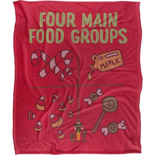 Elfo - Coperta "Gruppi Alimentari Principali"" TV18827 (Taglia Unica) (Colorato)"-image