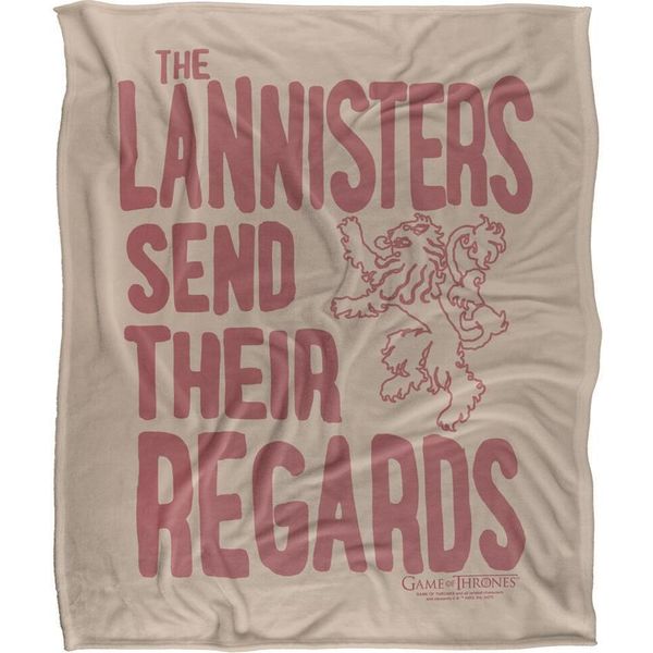 Game Of Thrones - Coperta "I Lannister Mandano I Loro Saluti"" TV18854 (Taglia Unica) (Multicolore)"-image
