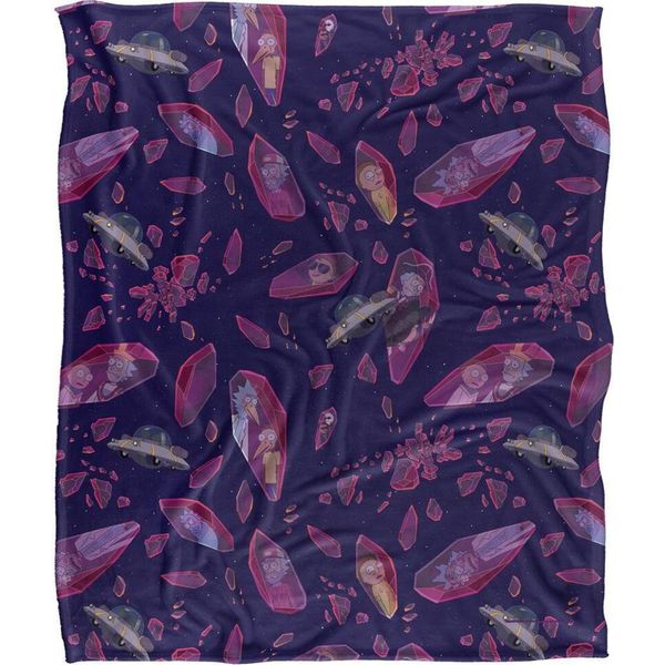 Rick And Morty - Coperta "Cristallo Del Tempo"" TV18864 (Taglia Unica) (Multicolore)"-image