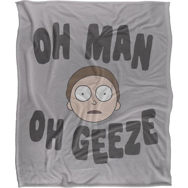 Rick And Morty - Coperta "Oh Man Oh Geeze"" TV18842 (Taglia Unica) (Multicolore)"-image
