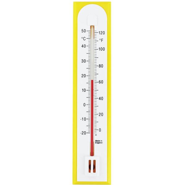 Termometro Ambiente Preciso, Da Parete, Per Casa, Ufficio, Giardino, Serra, Semplice, Giallo-image