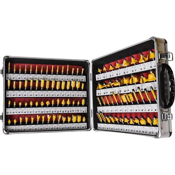 Set Di Frese, Gambo Da 1/4 Di Pollice, 100 Pezzi-image