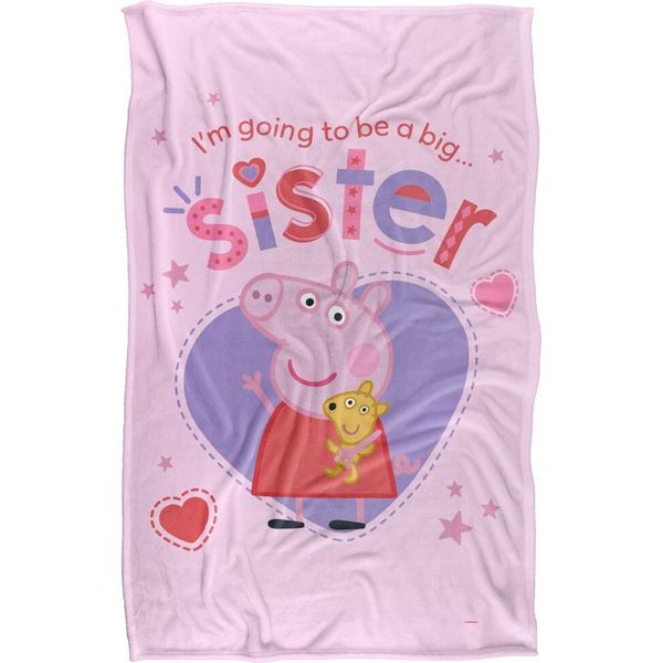 Peppa Pig - Coperta "Sorella Maggiore"" TV19290 (Taglia Unica) (Bianco)"-image