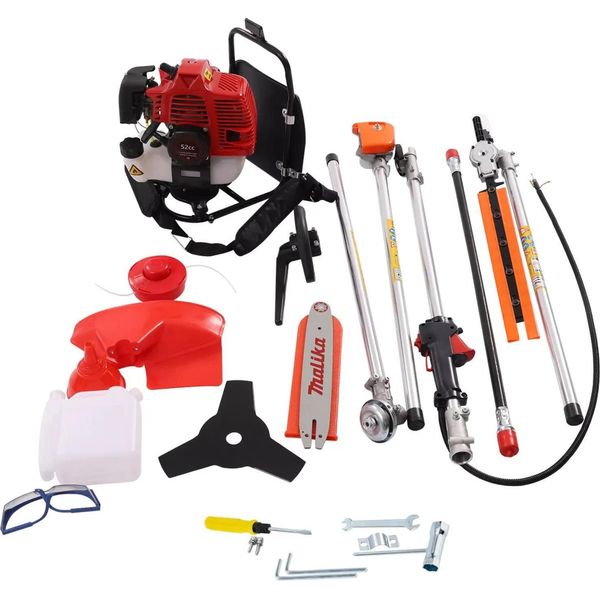 Tagliabordi A Gas, Potenza 1,7 Kw, Lunghezza 2,7 M, Serbatoio Da 1 L, Rosso-image