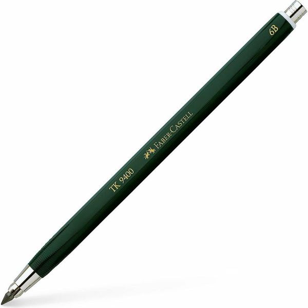 Faber-Castell 139406 Matita Tk® 9400 Senza Clip 3,15 Mm 6B Verde Scuro-image