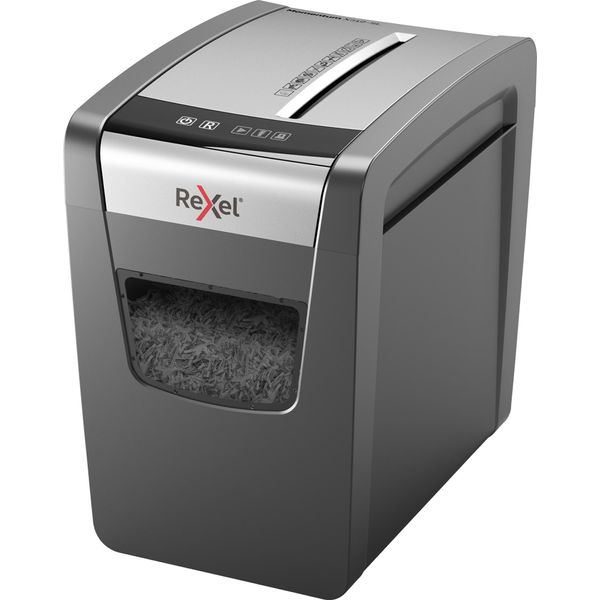 Rexel Momentum X312-SL Distruggi Documenti Taglio A Particelle Nero, Grigio-image