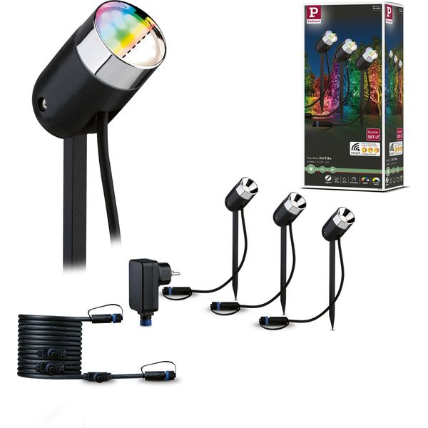 Paulmann Plug & Shine Faretto Da Giardino A Led Set Base Pike-image