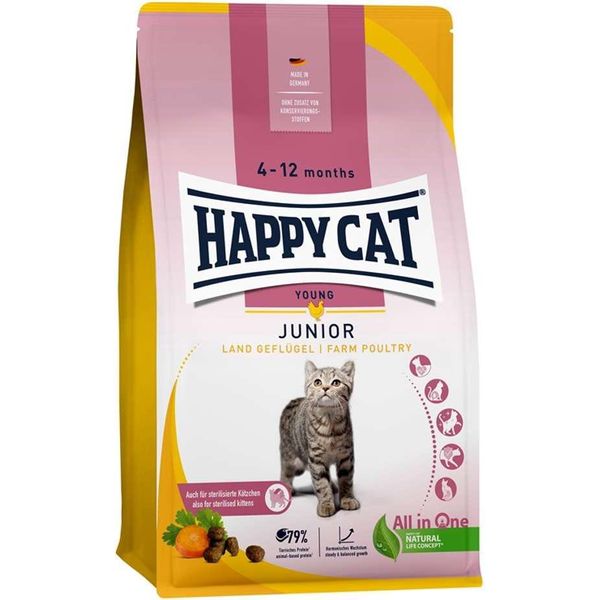Happy Cat Crocchette Secche Young Junior Pollame Di Terra 1,3Kg-image