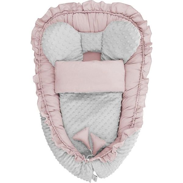 Nido Per Bebè Minky Belisima Mouse Rosa Con Coperta-image