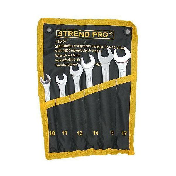 Set Di Chiavi Strend Pro HR31581, Combinate, 6 Pezzi, Cr-V, 10-17 Mm-image