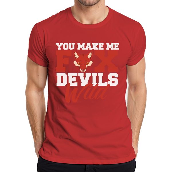 Mi Fai Impazzire Fuchs Teufels Wild Bavarian Saying Maglietta Da Uomo, Rosso, Xxl-image