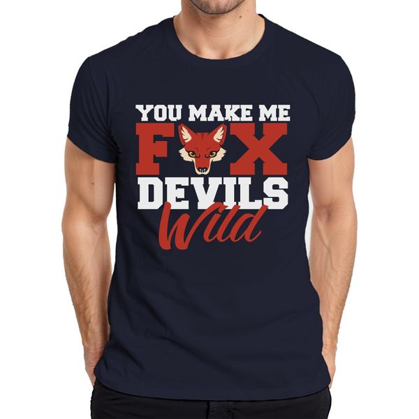 Mi Fai Impazzire Fuchs Teufels Wild Bayrisch Saying Maglietta Da Uomo, Navy, Xxl-image