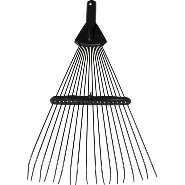 Rastrello Per Foglie Strend Pro R115, 18 Lamelle, A Ventaglio, Regolabile, Senza Manico-image
