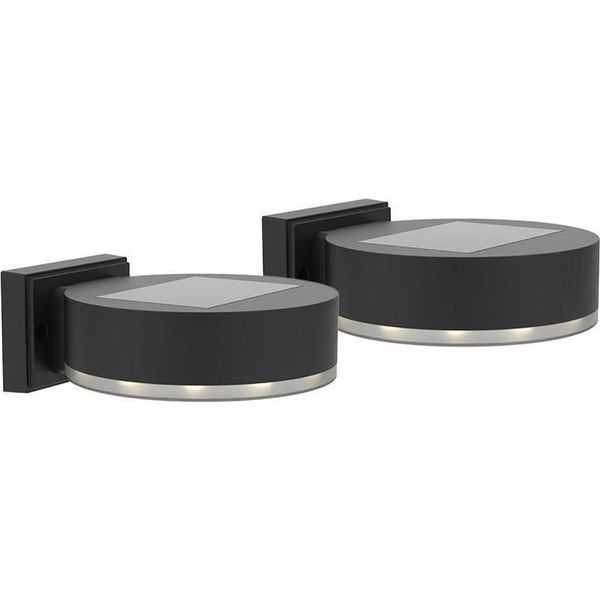 Lampada Strend Pro Per Parete/Recinzione, Smd Led, Solare, Conf. 2 Pz., 14X12X5,5 Cm-image