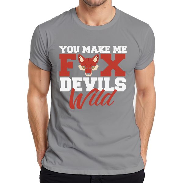 Mi Fai Impazzire Fuchs Teufels Wild Bavarian Saying Maglietta Da Uomo, Grigio, Xl-image