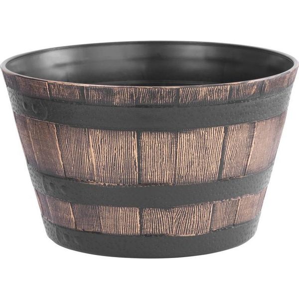 Vaso Strend Pro Woodeff, 39X23 Cm, Oro, Effetto Legno-image