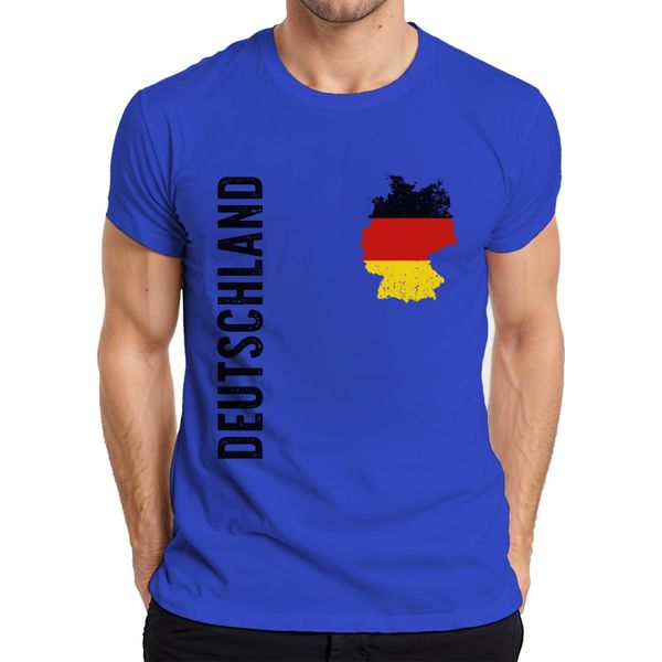 Maglietta Da Uomo Germany Flag Football Fan De Shirt World Cup, Blu, M-image