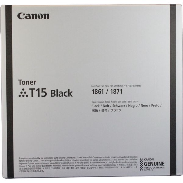 Canon Toner T15 Originale Nero 420000 Pagine Per I-Sensys X 1861P 1871P 5818C001-image