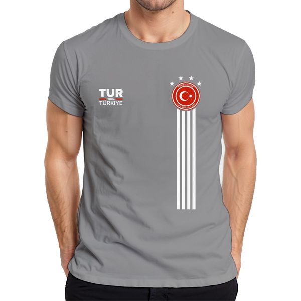 Maglietta Da Uomo Della Coppa Del Mondo Di Calcio Della Turchia, Grigio, M-image