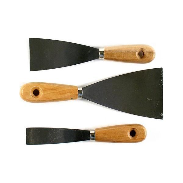 Set Di Spatole Strend Pro SS009, 3 Pezzi, 20-50-80 Mm, Manico In Legno-image