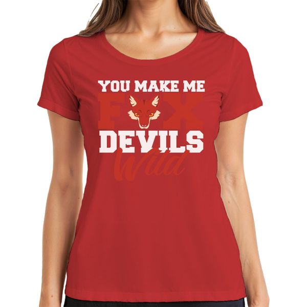 Mi Fai Diventare Una Volpe Selvaggia Fuchs Teufels Wild Bayrisch Che Dice Maglietta Da Donna, Rosso, 3XL-image