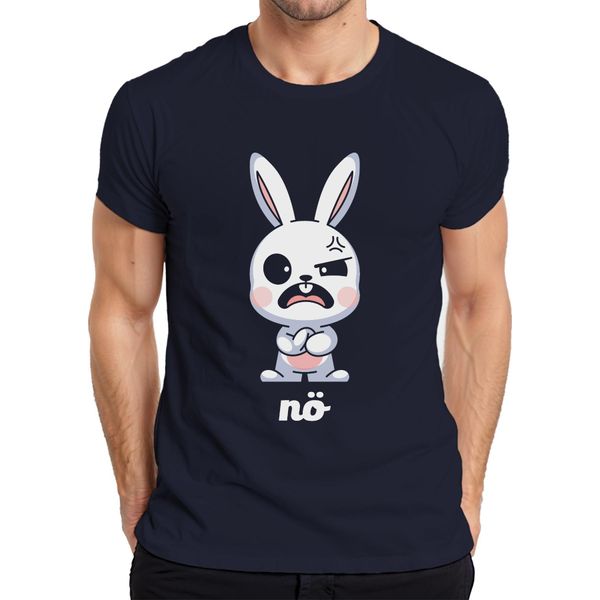 Maglietta Da Uomo Coniglietto Carino Carino Cartone Animato Regalo Pasqua, Navy, Xl-image