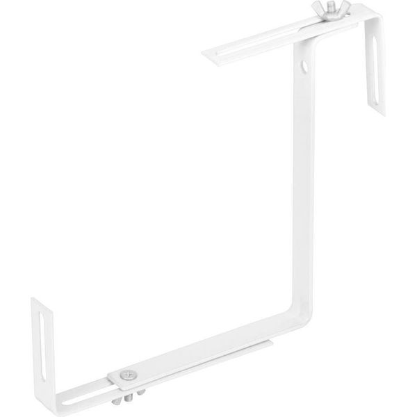 Gancio Strend Pro, Bianco, Supporto In Metallo Per Fioriera, Conf. 2 Pz-image