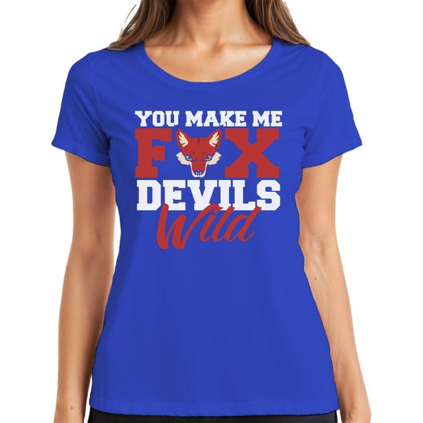 Mi Fai Diventare Una Volpe Selvaggia Fuchs Teufels Wild Bayrisch Che Dice Maglietta Da Donna, Blu, 3XL-image