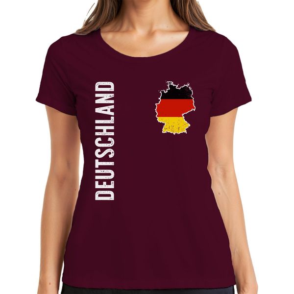 Maglietta Da Donna Germany Flag Footballers World Cup 2026, Bordeaux, 3XL-image