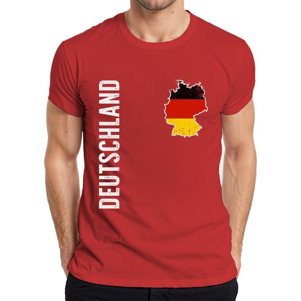 Maglietta Germania Bandiera Calcio Coppa Del Mondo 2026 Uomo, Rosso, 3XL-image