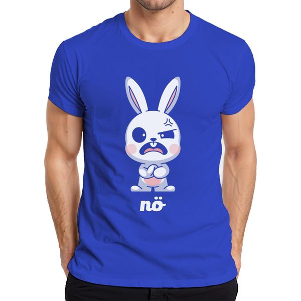 Maglietta Da Uomo Coniglietto Carino Carino Cartone Animato Regalo Pasqua, Blu, Xxl-image
