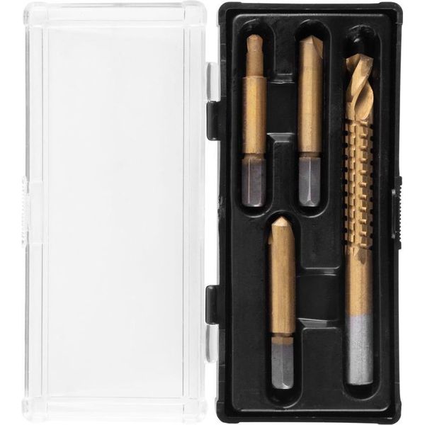 Set Di Svasatori Con Punta Fresatrice Strend Pro SES41, 4 Pezzi, 8 Mm, Hss-image