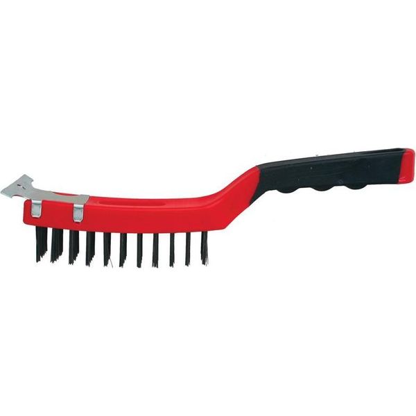 Spazzola Strend Pro Comfortgrip CG385, 4 File, In Acciaio, Con Raschietto-image