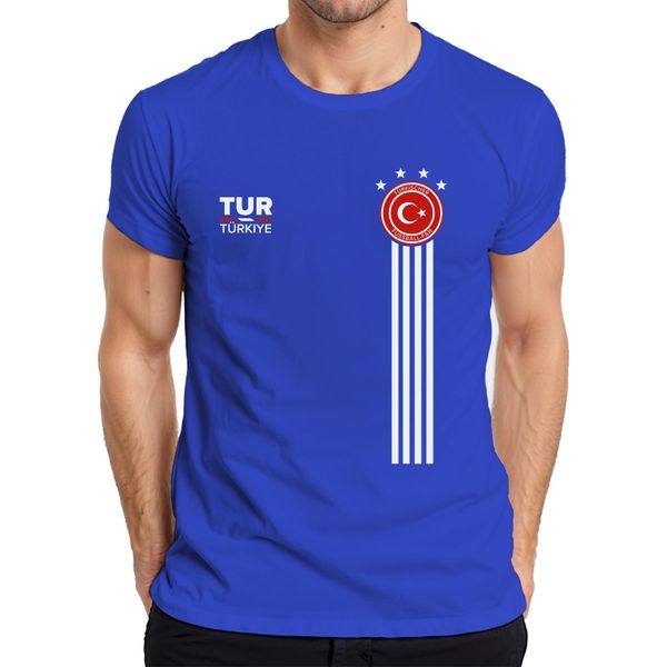 Maglietta Da Uomo Per La Coppa Del Mondo Di Calcio Della Turchia Maglietta Da Uomo Per La Coppa Del Mondo Di Calcio Della Turchia, Blu, M-image