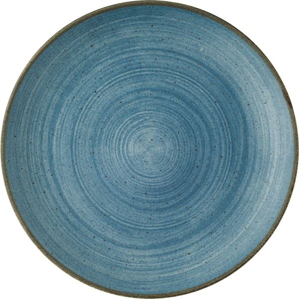 Churchill Stonecast Raw Teal Teller Flach, Coup, ø: 260 Mm-image