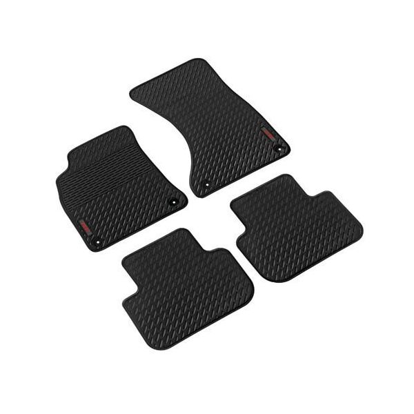 Pilot, Set Di Tappetini In Gomma Ecologica Personalizzati - Compatibili Per Audi A4 4P (11/07>10/15) - Audi A4 Allroad (04/09>05/16) - Audi A4 Avant (05/08>10/15) - Audi A5 Sportback (09/09>07/15)-image