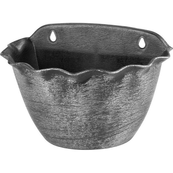 Vaso Strend Pro Wave, 26X18 Cm, Argento, Effetto Metallico, Sospeso-image