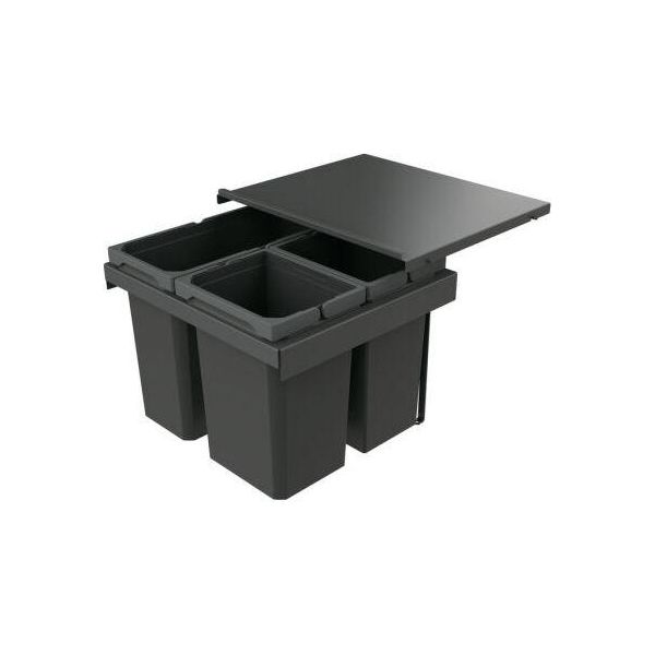 Naber Cox Stand-Up® 350 S/500-3, Raccoglitore Di Rifiuti Per Cassetti Esistenti, Antracite, H 350 Mm 8013399-image