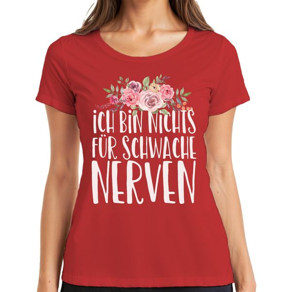I'm Not For The Faint-Hearted Funny Saying Statement Fun Maglietta Da Donna, Rosso, 3XL-image