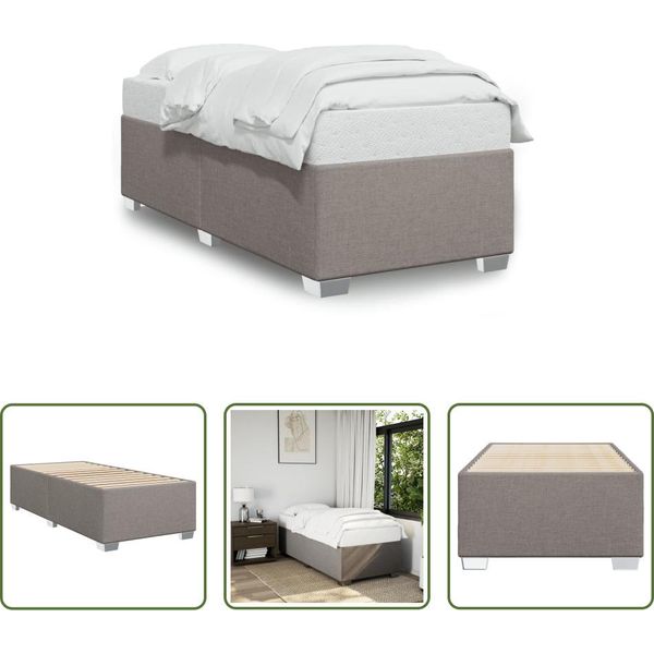 The Living Store Rete Taupe 90X200 Cm Tessuto-image