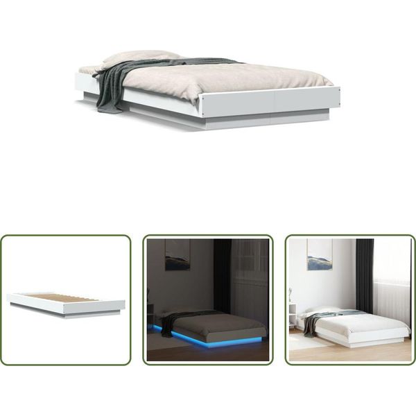 The Living Store Giroletto Con Led Bianco 75X190 Cm Materiale A Base Di Legno-image