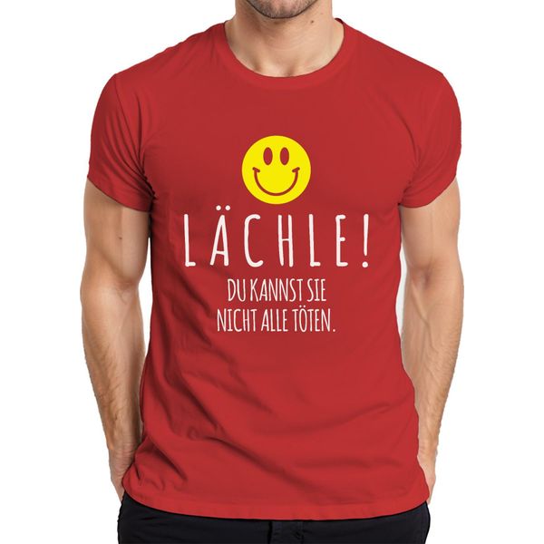Smile You Can't Kill Them All Maglietta Da Uomo Con Smile Umoristico Nero, Rosso, S-image