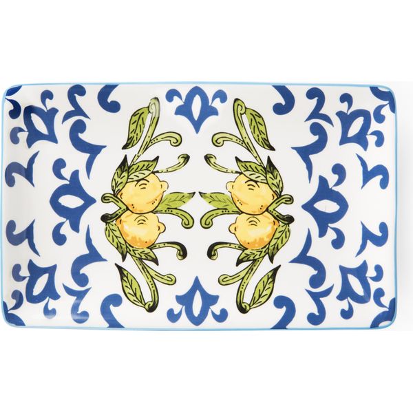 Excelsa Set Di 6 Piatti Amalfi In Ceramica 20X12,5 Cm Colorati-image