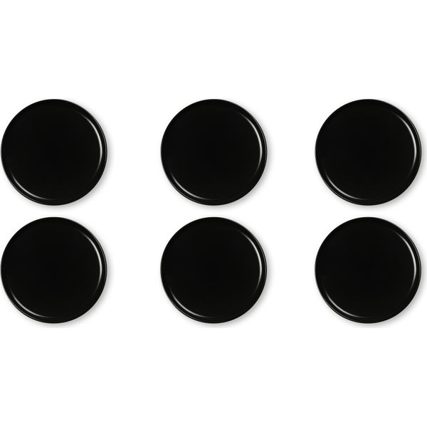 Excelsa Set Di 6 Piatti Da Dessert Nordic 20 Cm Kermik Nero-image