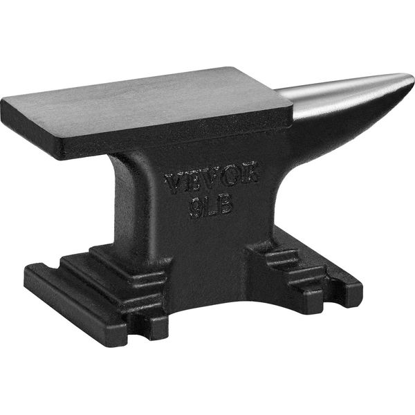 Vevor Incudine A Corno Singolo 4 Kg Incudine In Acciaio Fuso Incudine Forgiata Robusta Incudine A Corno Fabbro Gioielliere Metalsmith Utensile Per La Forgiatura Adatto Per Rivettare, Appiattire, Forgiare E Modellare-image