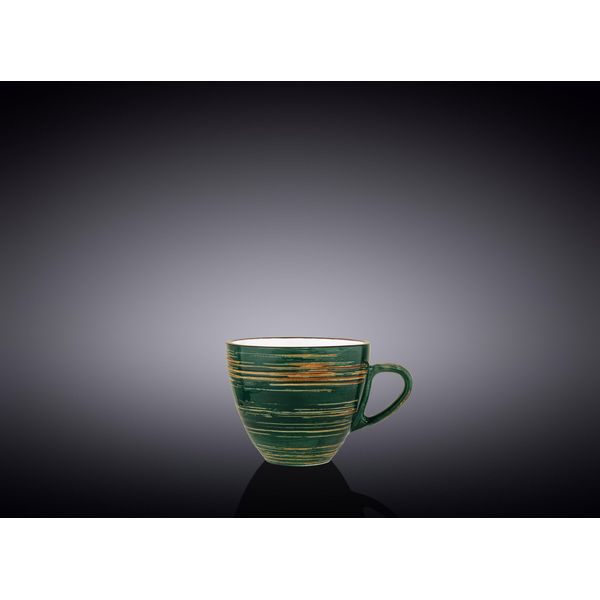 Tazza Da Caffè Espresso Wilmax, 75 Ml, Verde, Porcellana, WL-669533/A-image