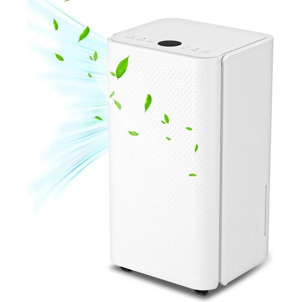 Tolletour Deumidificatore 16L/Giorno Con Serbatoio Da 2L, Deumidificatore Per Lavanderia E Asciugatrice, Purificatore D'aria, Rimovibile, Timer 24 Ore Su 24-image